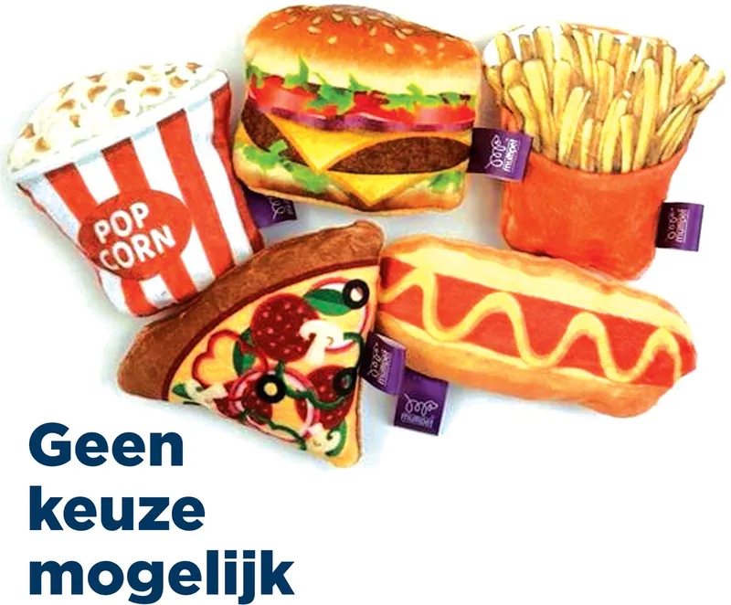 Kattenspeeltje Happy Pet - Fast Food Met Catnip - 11.5x5.5x3.5 cm by Happy Pet – product photo