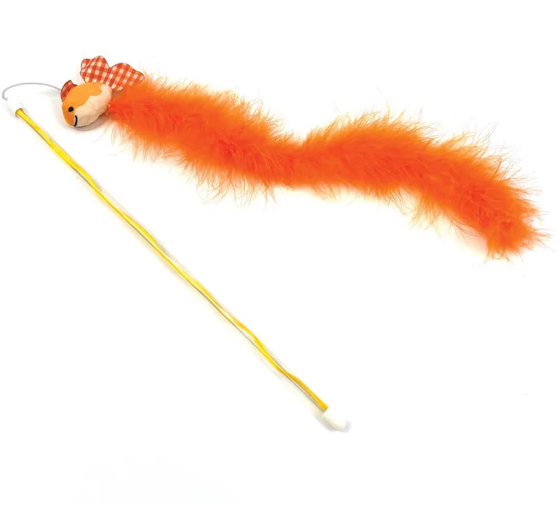 tabby patch kattenhengel goudvis oranje 40x7,5 cm von Happy Pet – Produktfoto
