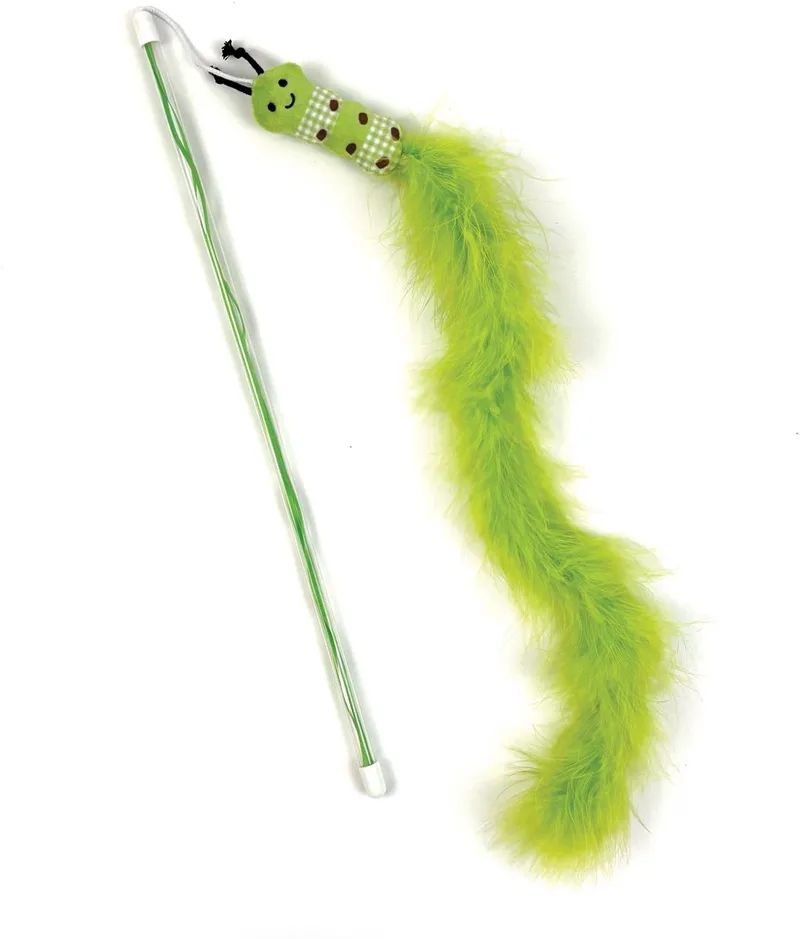 tabby patch kattenhengel rups 40x7,5 cm by Happy Pet in Green – product photo