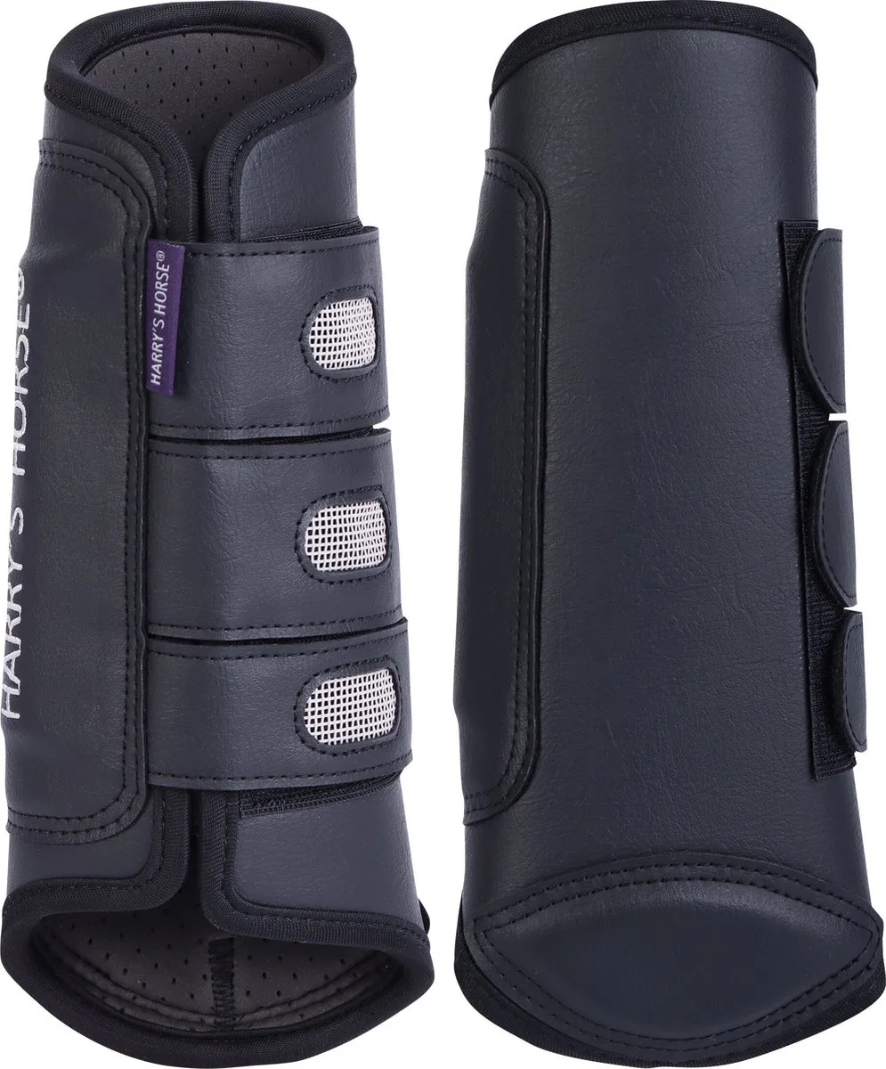 Beenbeschermers Harry's Horse Eventing Hind de Harry's Horse en Noir – photo produit