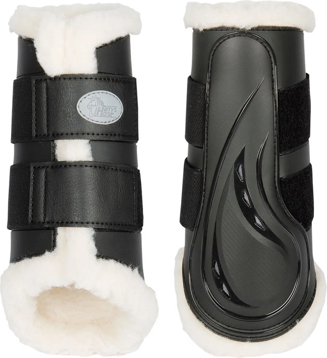 Beenbeschermers Harry's Horse Heavy Duty Flextrainers von Harry's Horse in Schwarz – Produktfoto