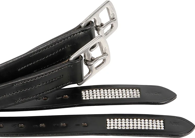 Beugelriemen, crystal PONY by Harry's Horse in Black – product photo