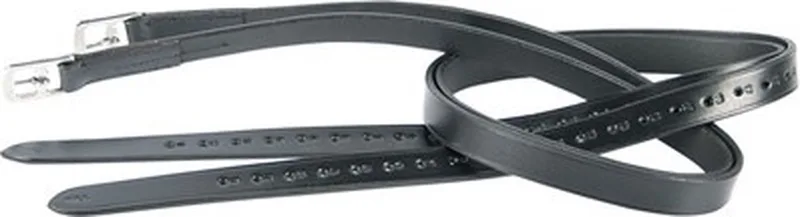 Beugelriemen Leder - Cob - 145 cm by Harry's Horse in Black – product photo