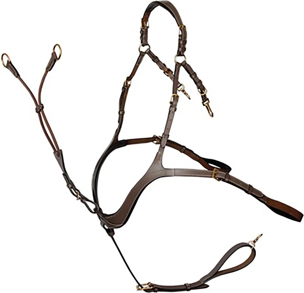 Borsttuig Luxe - paard van Harry's Horse in Bruin – productfoto