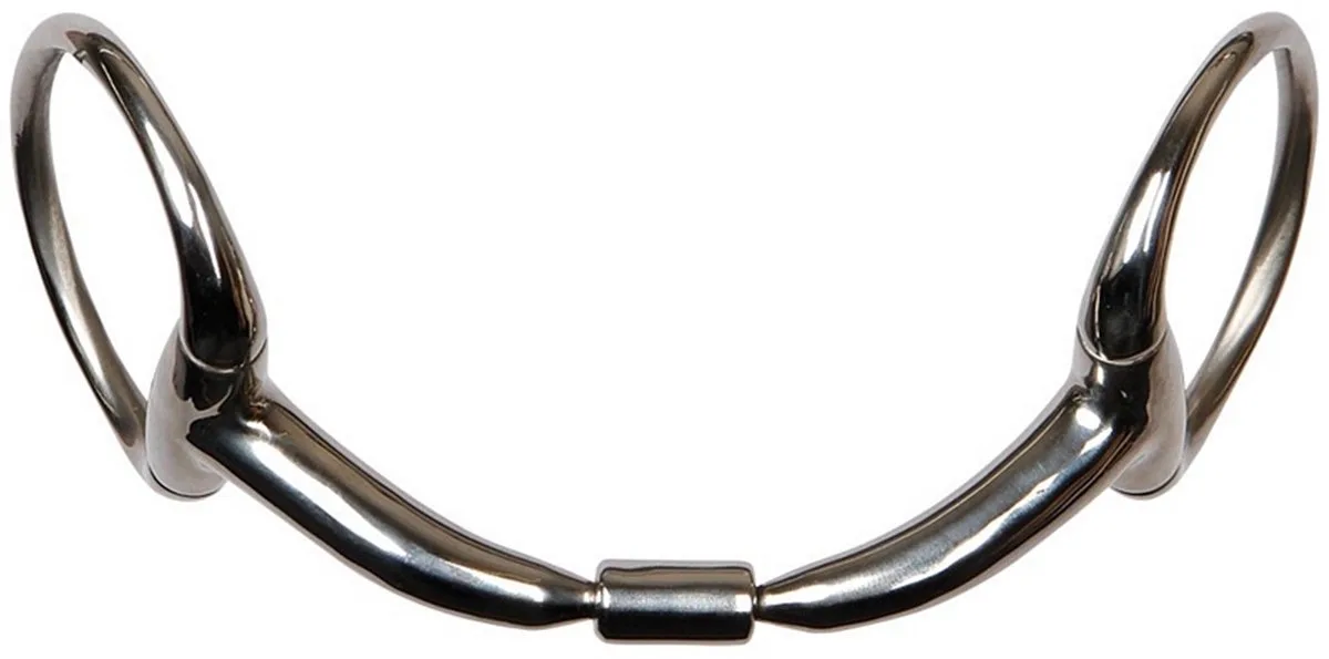 BUSTRENS ANATOMISCH DUBBELGEBROKEN ROLL-R 14MM van Harry's Horse in Rvs – productfoto
