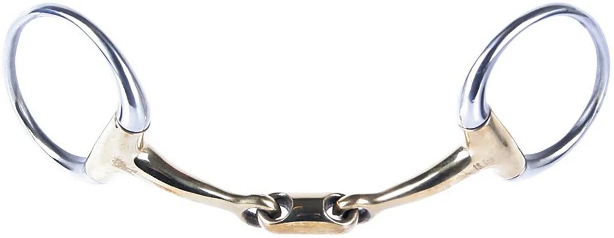 Bustrens gold brass dubbelgebroken oval-link 14.5 by Harry's Horse – product photo