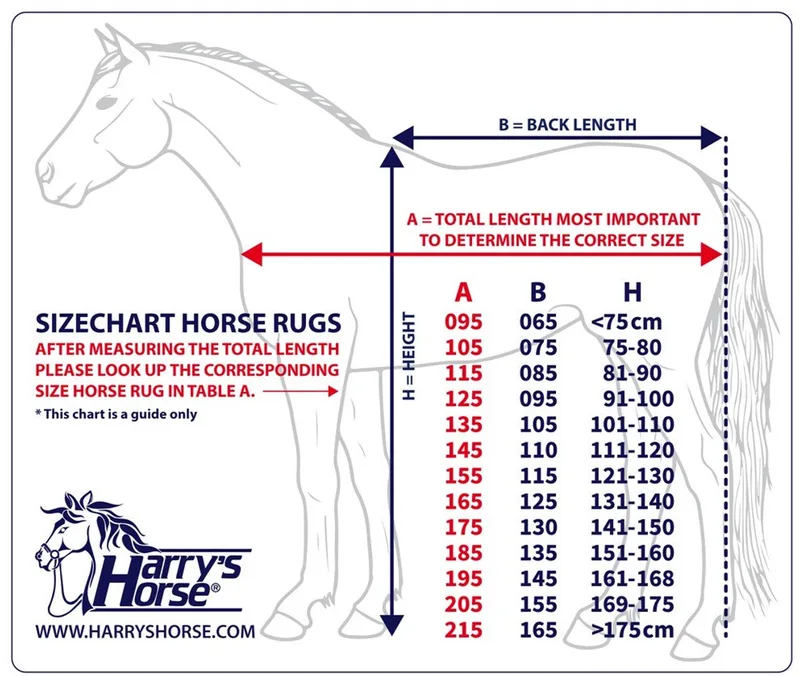 Cooler- vliegendeken Mesh Pro met hals - maat 165/215 by Harry's Horse in Blue – product photo