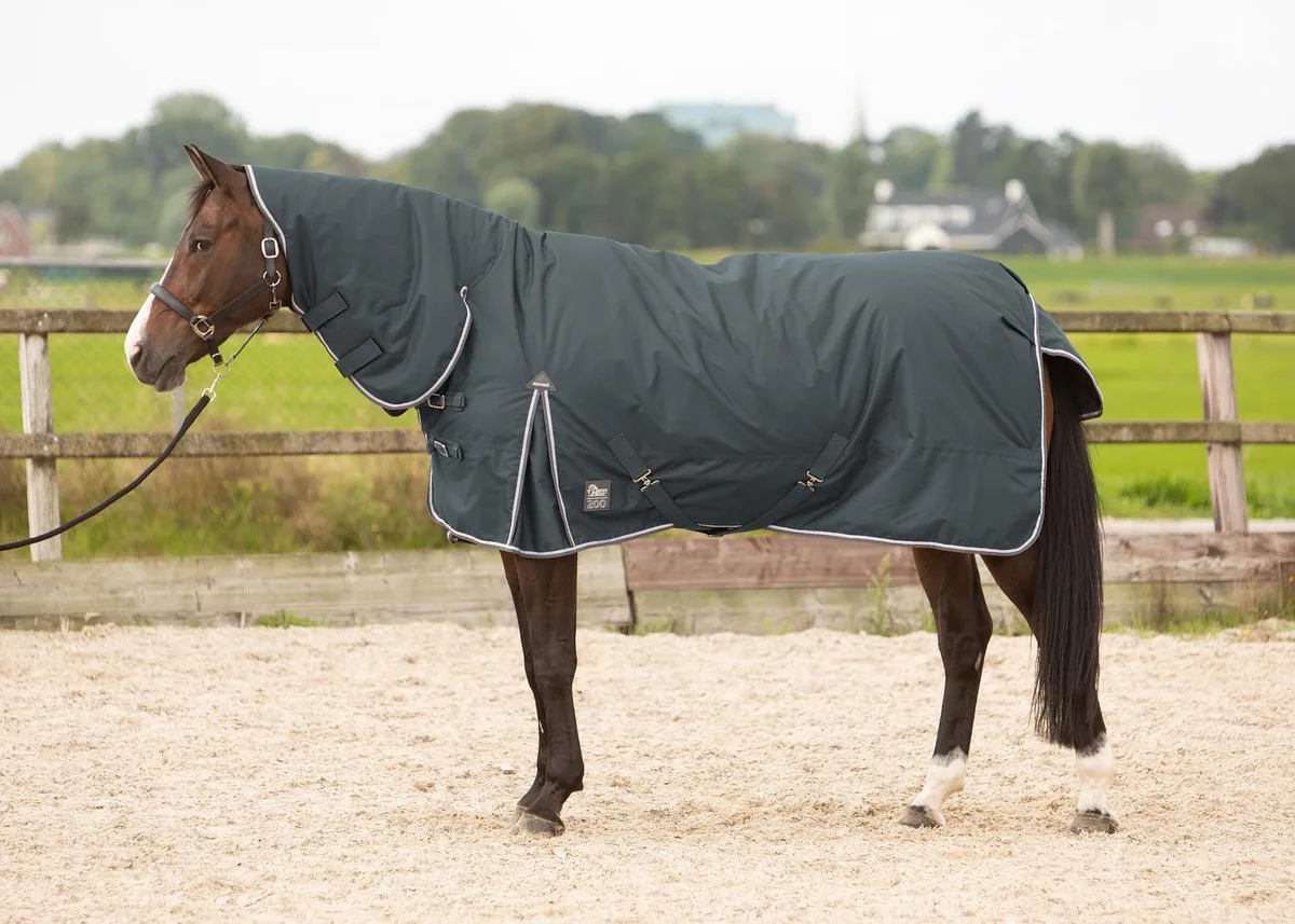 Deken Harry's Horse Thor Met Hals 200gr - 115/155 van Harry's Horse in Grijs – productfoto