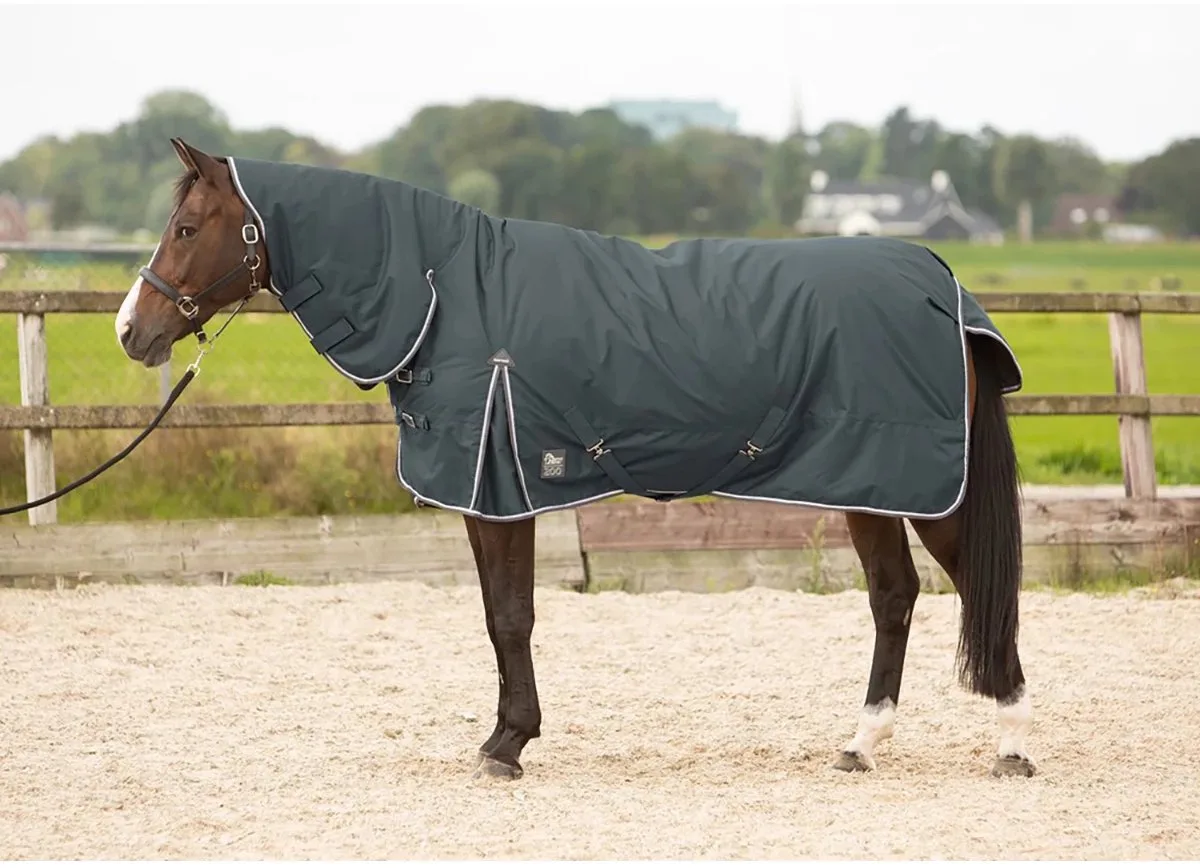 Deken Harry's Horse Thor Met Hals 200gr - 145/195 de Harry's Horse en Gris – photo produit