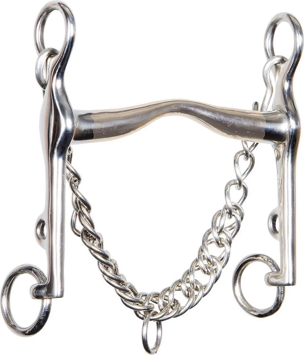 Dressuurstang Optimum gold brass 16mm 13.5 van Harry's Horse in Zilver, Goud – productfoto