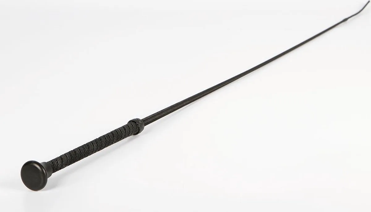 Dressuurzweep - Grip Handvat Luxe - 100 cm de Harry's Horse en Noir – photo produit
