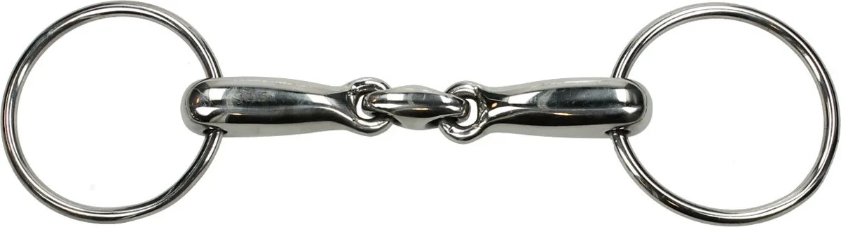 Epplejeck Dubbelgebroken 18mm- Watertrens - mt. 14,5cm van Harry's Horse – productfoto