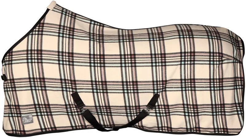 Fleecedeken Check by Harry's Horse in Cream – product photo