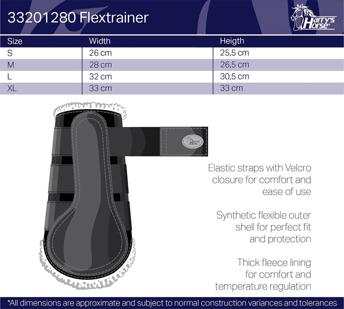 Flextrainer - Beenbeschermers - mt. XL fra Harry's Horse i Brun – produktbillede