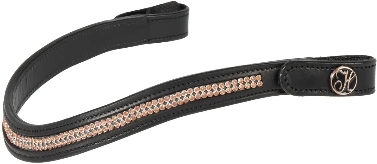Frontriem Crystal Wave de Harry's Horse en Rosegold – photo produit