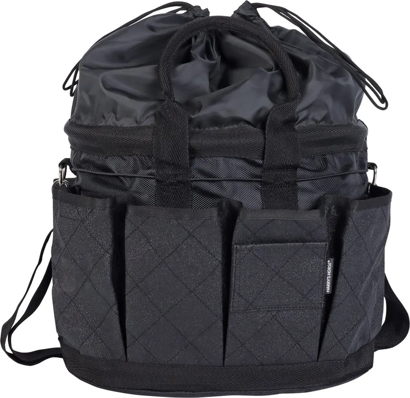 Grooming Bag - Denici Cavalli - Poetstas - Black Glitter von Harry's Horse in Schwarz – Produktfoto