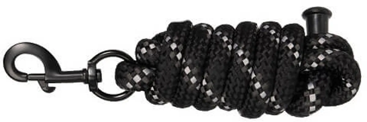 Halsterset Black Edition Black - Full | Halstertouw paard van Harry's Horse in Zwart – productfoto