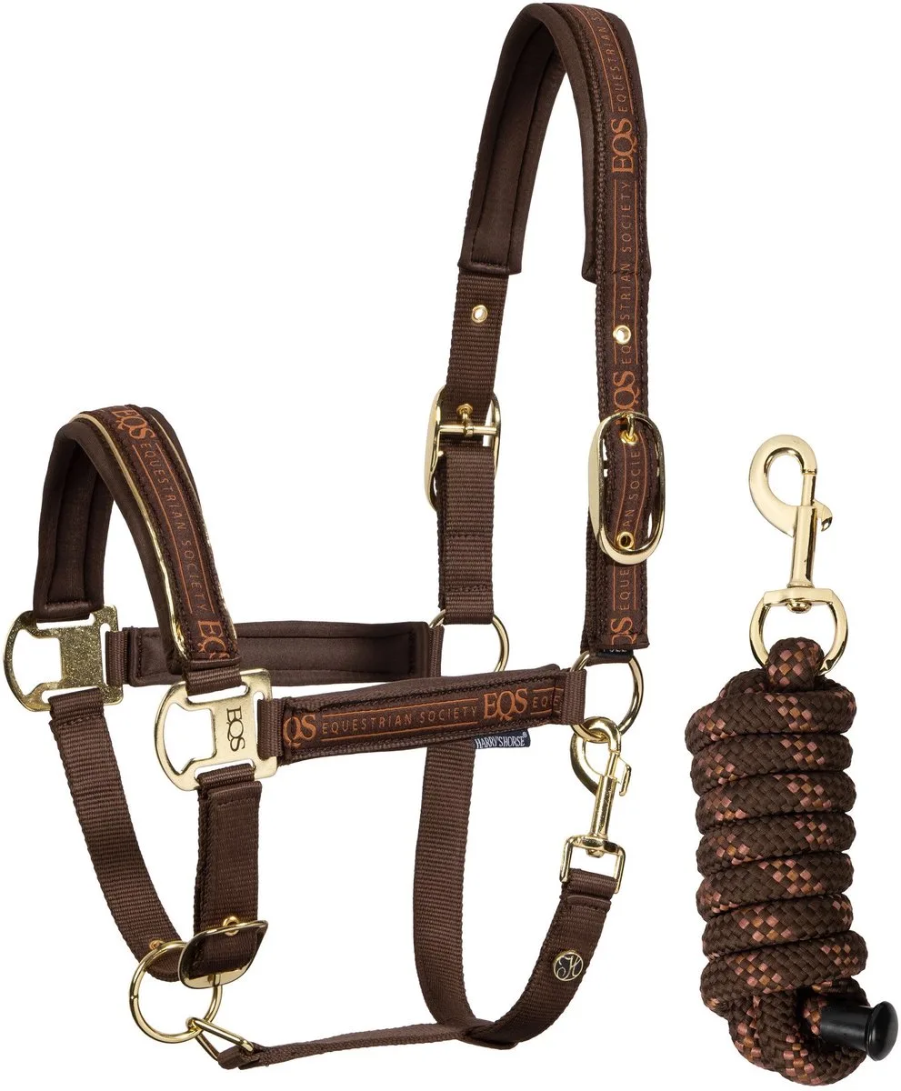 Halsterset EQS - Shet | bordeaux | Halstertouw paard by Harry's Horse in Dark-navy – product photo
