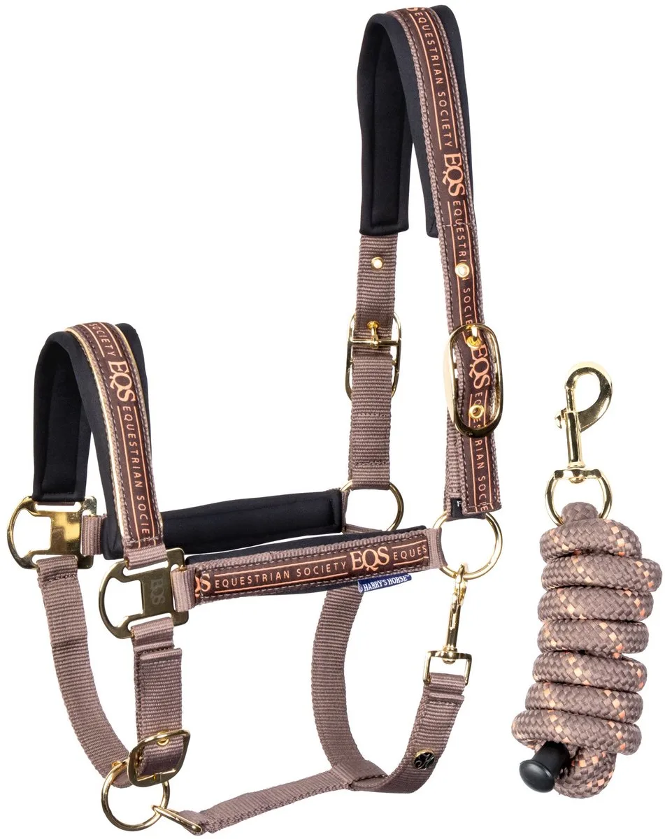 Halsterset Equestrian Society - Coffee Quartz - Maat Shetlander de Harry's Horse en Coffee-quartz – photo produit