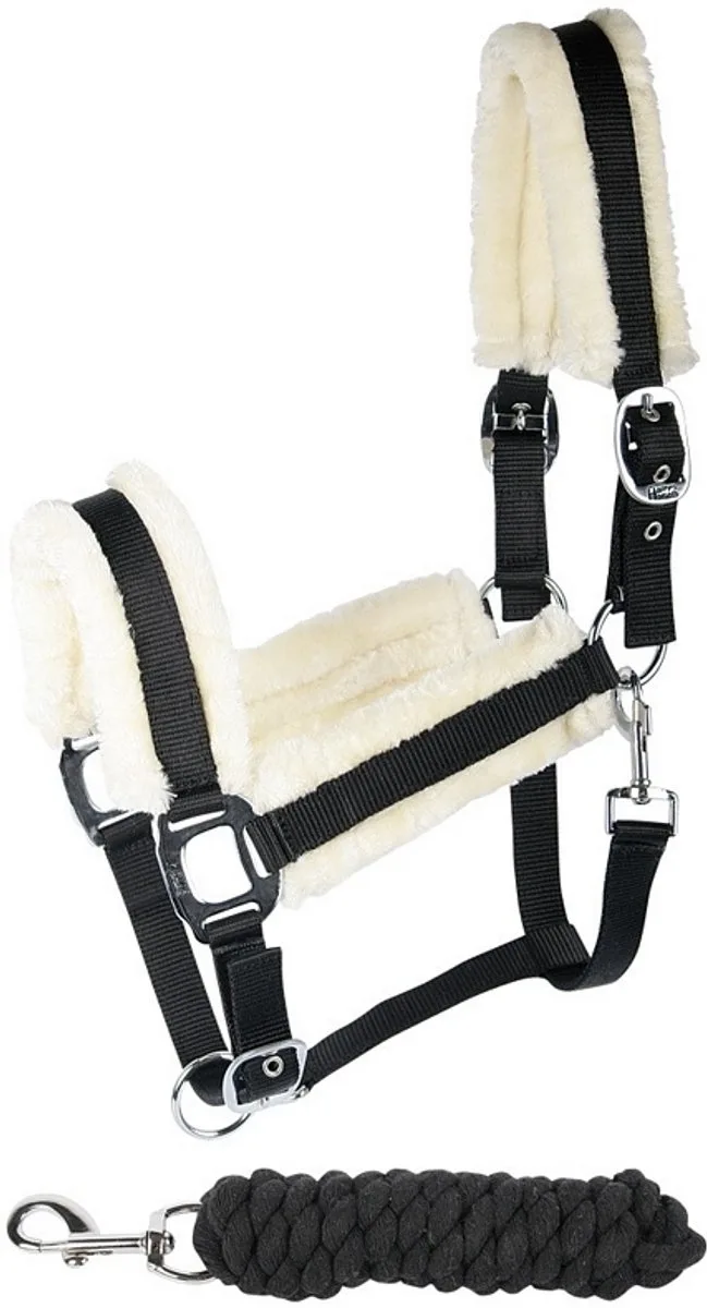 Halsterset Soft - Pony de Harry's Horse en Noir – photo produit