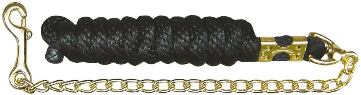 Halstertouw ketting / hengstenketting 240cm van Harry's Horse in Zwart – productfoto