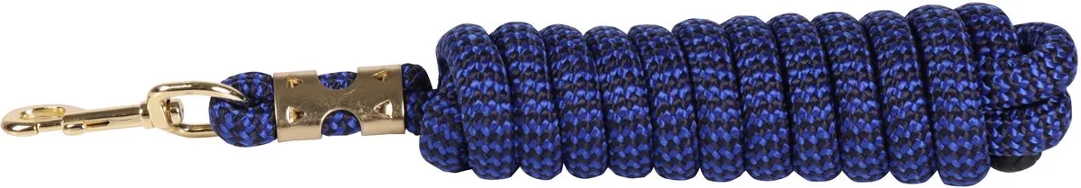 Halstertouw Musketon Goud 3m de Harry's Horse en Navy-cobalt – photo produit