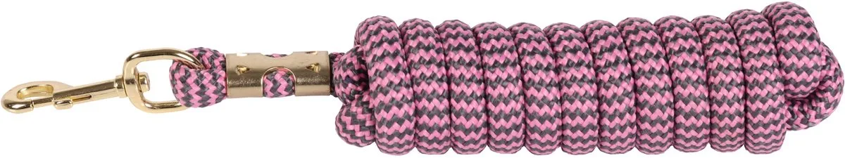 Halstertouw PP 3 meter Pink/Grey de Harry's Horse en Or – photo produit