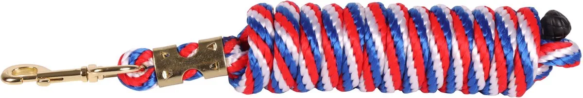Halstertouw PP 3 meter Red/White/Blue fra Harry's Horse i Rød, Hvid, Blå – produktbillede
