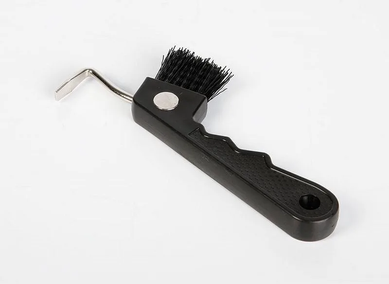 Hoevenkrabber/borstel magneet One Size Zwart de Harry's Horse – photo produit