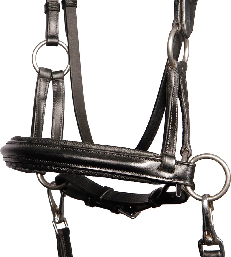 Hoofdstel - Bitloos - Sidepull - Maat Cob fra Harry's Horse i Sort – produktbillede