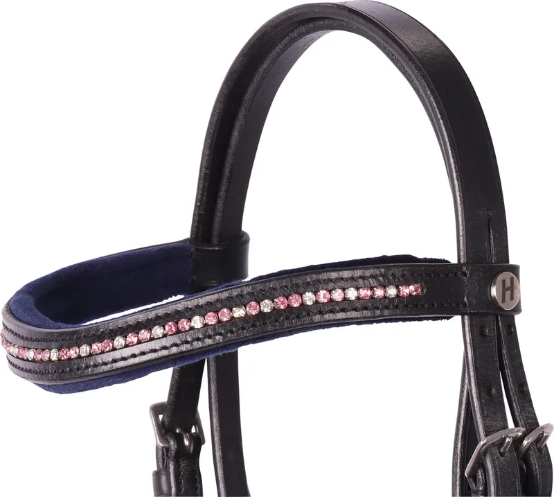 Hoofdstel Harry's Horse Stout! Coral by Harry's Horse in Zwart-roze – product photo
