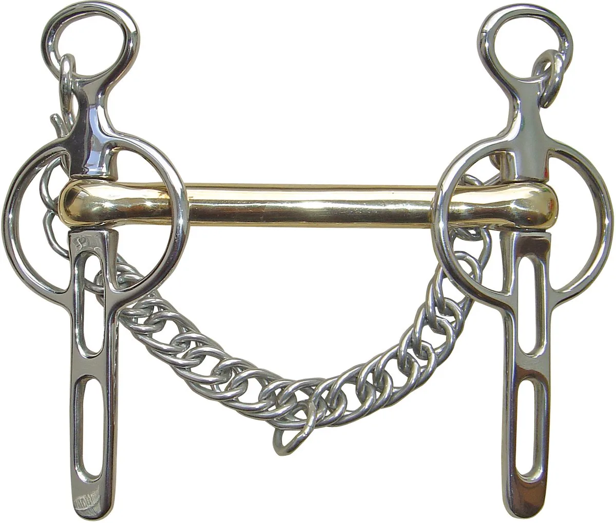 Liverpoolstang 2 Sleutelgaten Gb - 12.5 de Harry's Horse en Gold brass – photo produit
