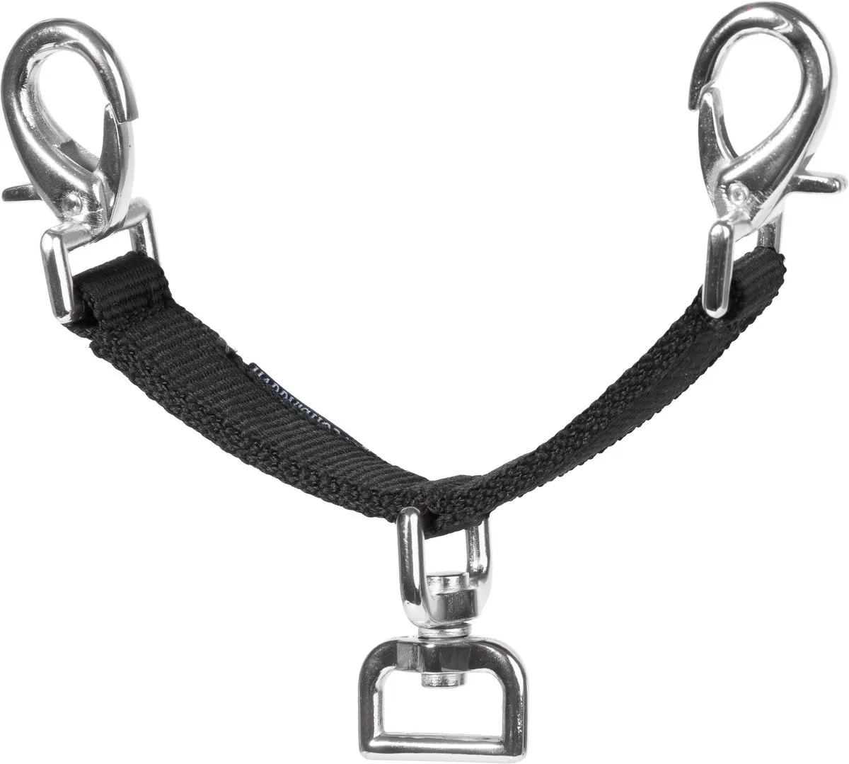 Longeerbitstuk perlon 16cm Black | Longeerlijn paard van Harry's Horse in Zwart – productfoto