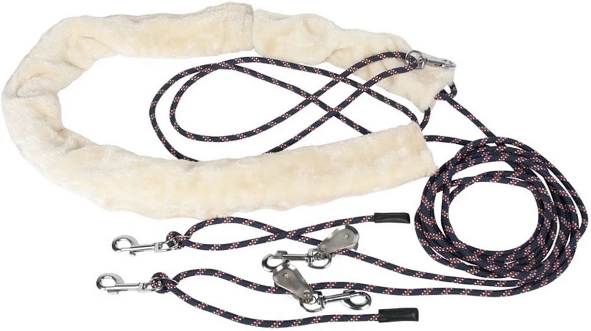 Longeerhulpteugel FULL fra Harry's Horse i Sort, Creme – produktbillede