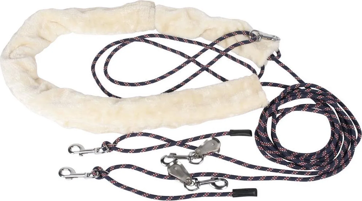 Longeerhulpteugel - Pony de Harry's Horse en Darkblue, Rouge, Blanc – photo produit