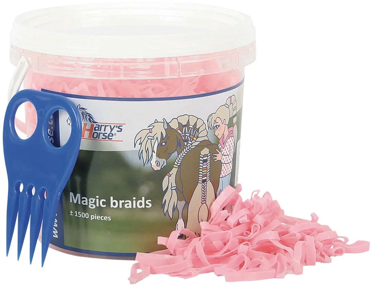Magic braids, pot One Size de Harry's Horse en Rose – photo produit