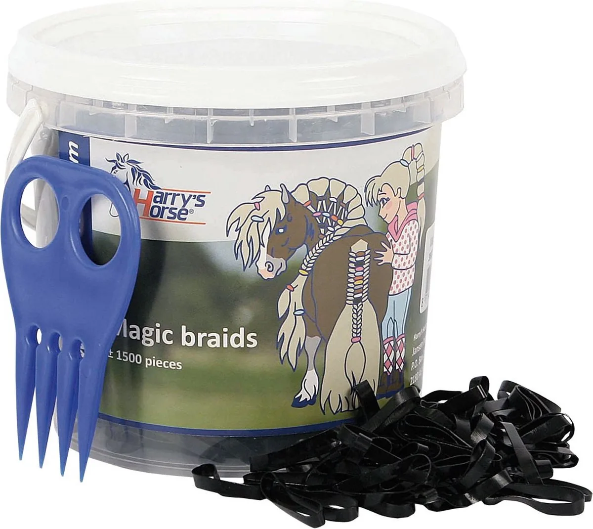 Magic Braids Pot - Zwart von Harry's Horse – Produktfoto