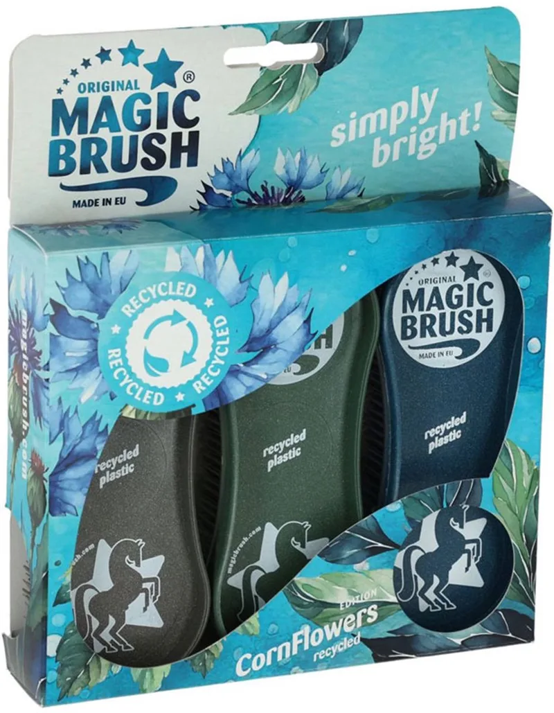 Magic Brush set Corn flower | Paardenborstel by Harry's Horse – product photo