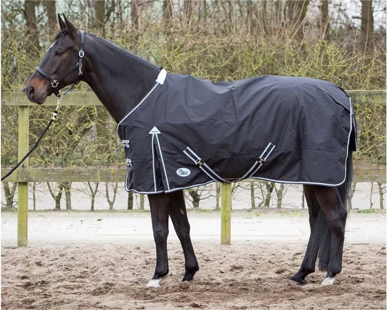 Outdoordeken Thor Fleece - 0 Gram - Maat 185 by Harry's Horse in Black – product photo