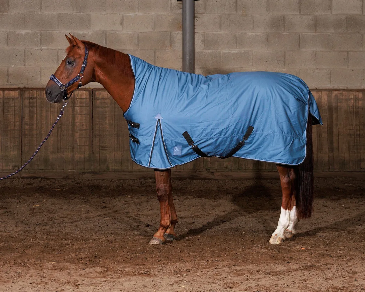 Regendeken Thor 200 Highneck WI26 van Harry's Horse in Flint-stone – productfoto