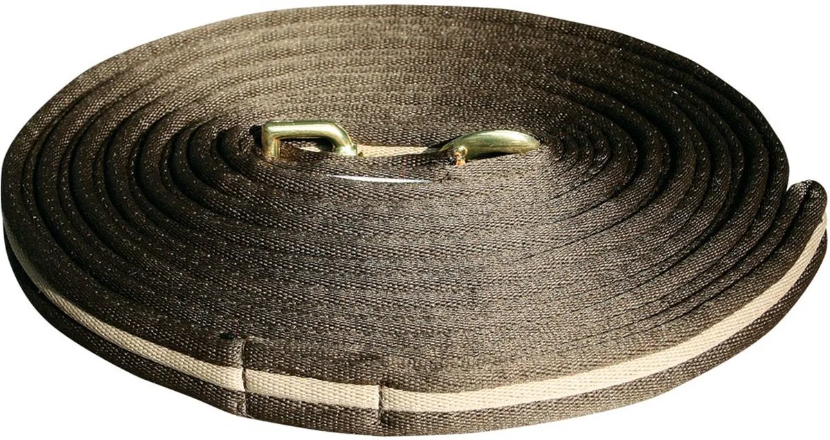 Soft Longeerlijn - 8 Meter - Beige de Harry's Horse en Marron – photo produit