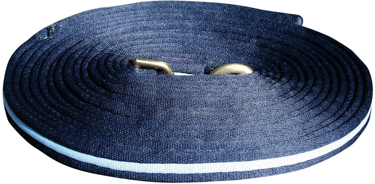 Soft Longeerlijn 8m - licht Blauw de Harry's Horse en Bleu foncé – photo produit
