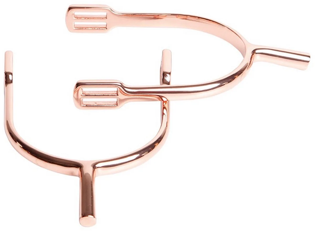 Sporen staaf rvs Rosegold van Harry's Horse in Rose – productfoto