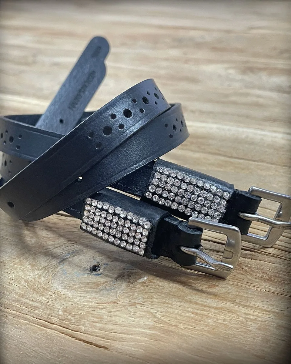 Sporenriempjes Broque In Zwart/Zilver - Perfecte Grip de Harry's Horse en Zwart-zilver – photo produit