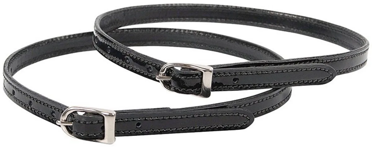 Sporenriempjes Lak | Zwepen/ Sporen paard de Harry's Horse en Noir – photo produit