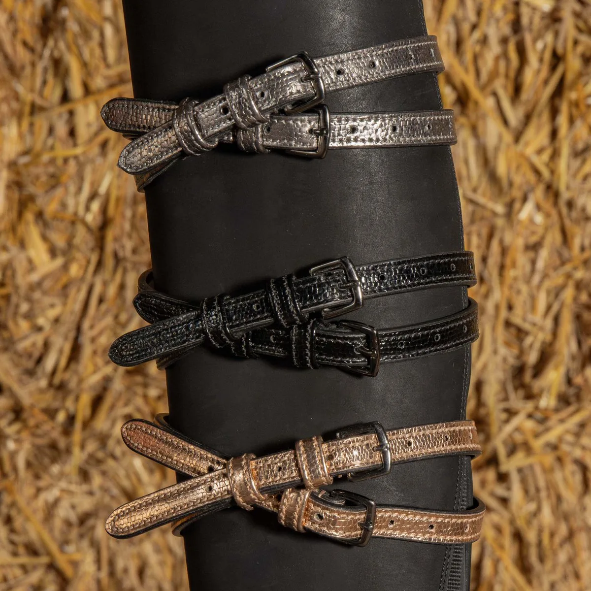 Sporenriempjes Lizzard de Harry's Horse en Rosegold – photo produit