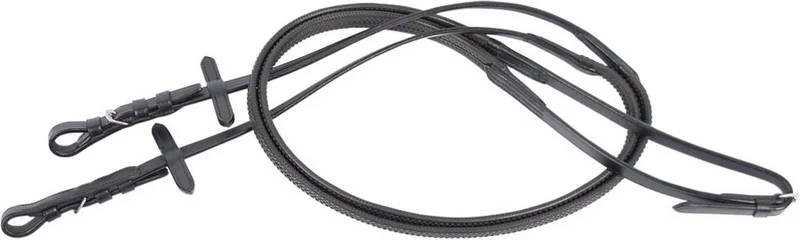 Teugels soft rubber zwart Full | Teugels paard de Harry's Horse – photo produit