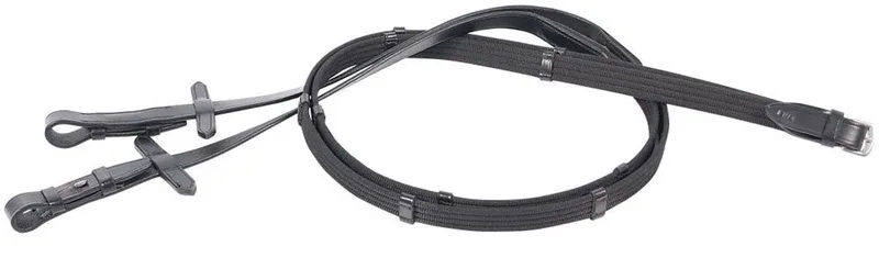 Teugels webband Black - Full | Teugels paard by Harry's Horse in Black – product photo