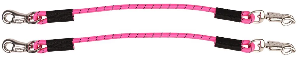 TRAILERLIJNEN ELASTISCH PANIEKHAAK COLOUR - SET VAN 2 de Harry's Horse en Rose – photo produit