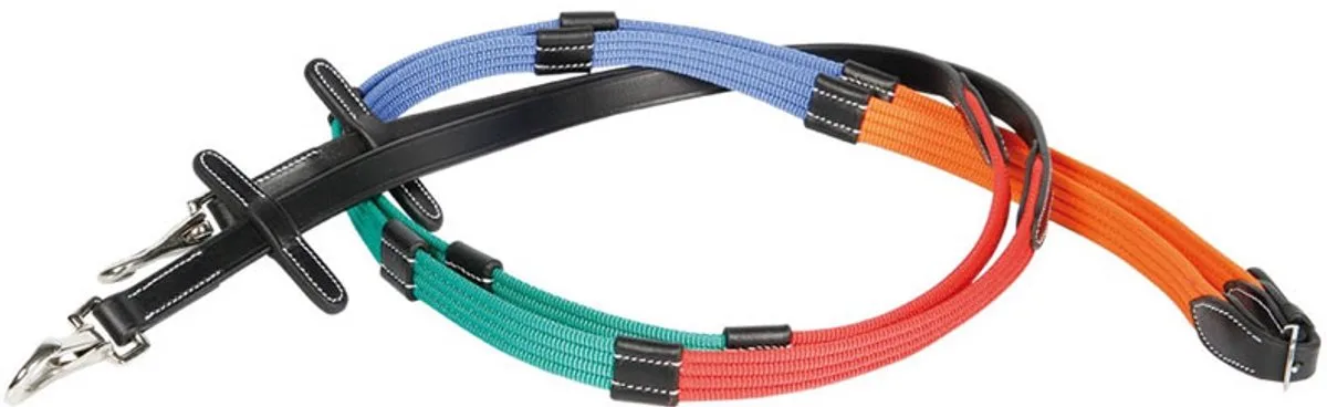 Trainingsteugels Webband - maat Pony - black/multi de Harry's Horse en Black-Multi – photo produit